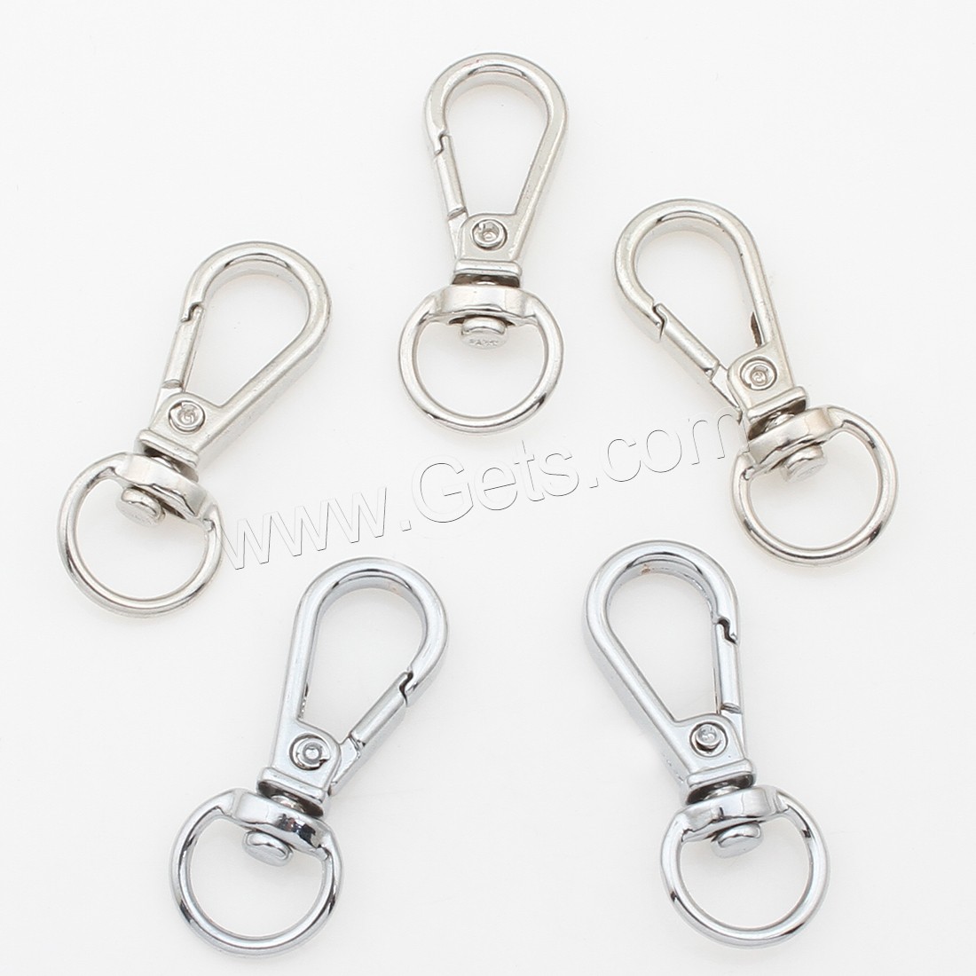 Zinc Alloy Key Clasp, plated, more colors for choice, 32x12x5mm, Sold By PC