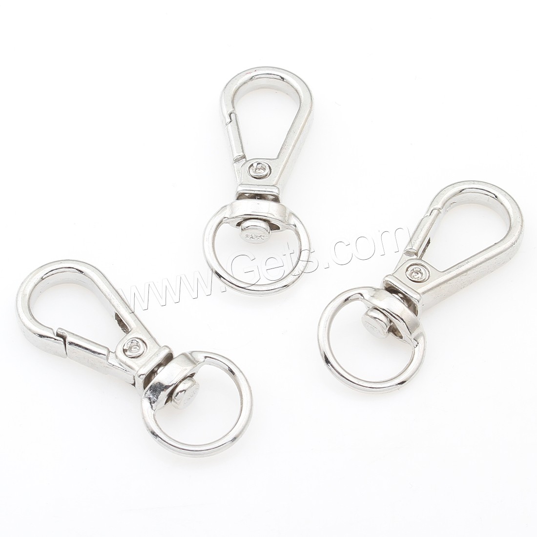 Zinc Alloy Key Clasp, plated, more colors for choice, 32x12x5mm, Sold By PC