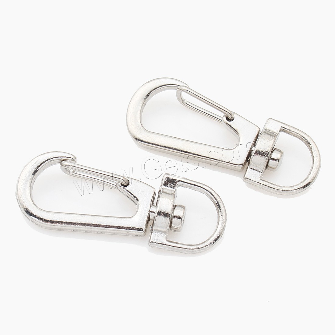 Zinc Alloy Key Clasp, plated, more colors for choice, 14x36x6mm, Sold By PC