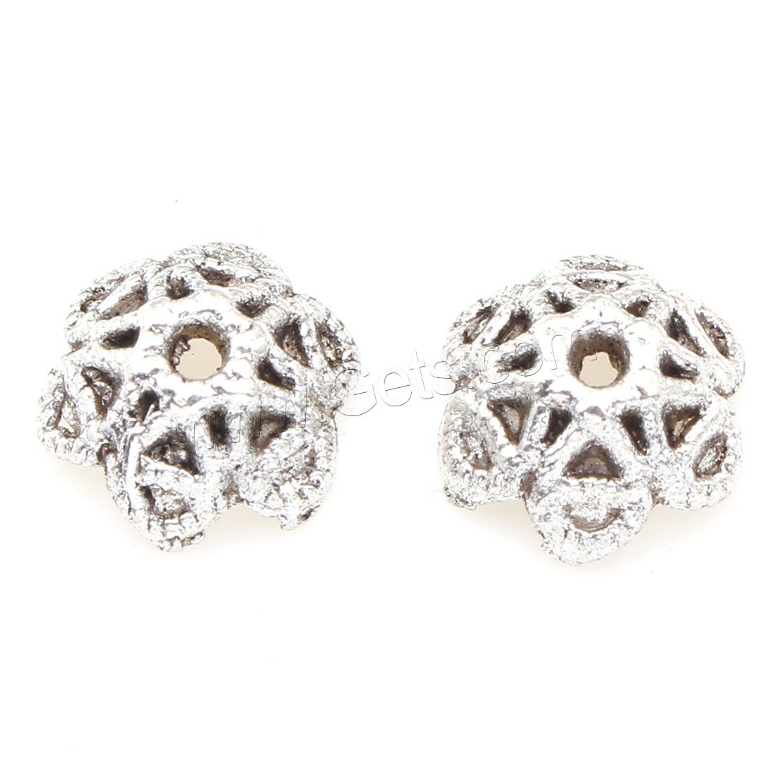 Zinc Alloy Bead Caps, Flower, plated, more colors for choice, 10*4mm, 1500PCs/Bag, Sold By Bag