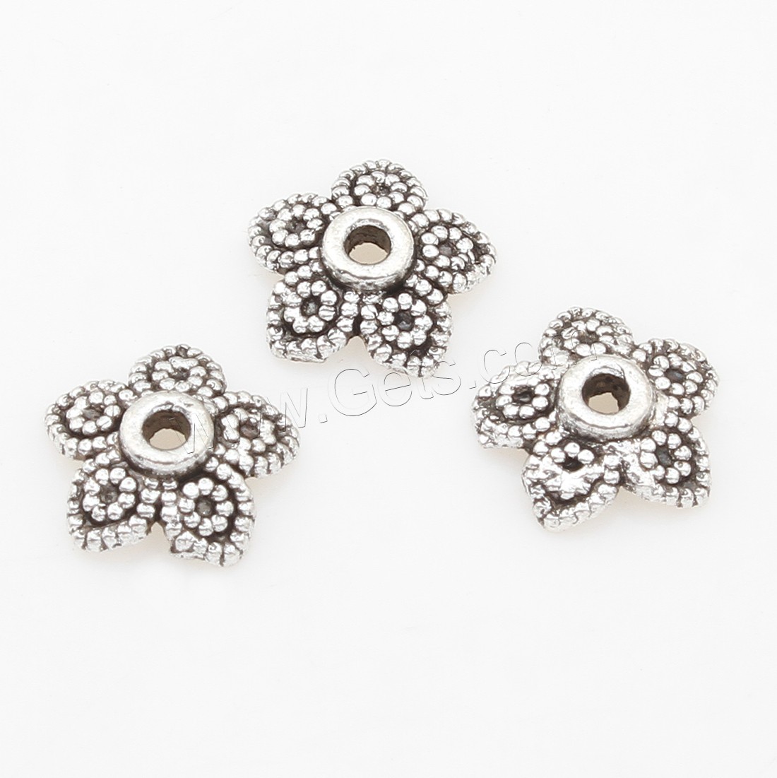 Zinc Alloy Bead Caps, Flower, plated, more colors for choice, 7*2mm, 2000PCs/Bag, Sold By Bag