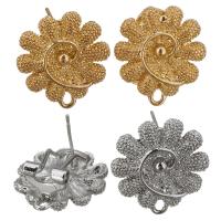 Zinc Alloy Ear Stud Component, plated, with loop Approx 2mm 
