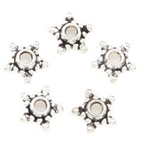 Zink Legierung Perlenkappen, Zinklegierung, Fünfeck, plattiert, keine, 9*3mm, 2000PCs/Tasche, verkauft von Tasche