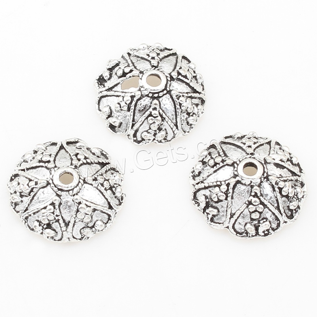 Zinc Alloy Bead Caps, Flower, plated, more colors for choice, 12*4mm, 500PCs/Bag, Sold By Bag
