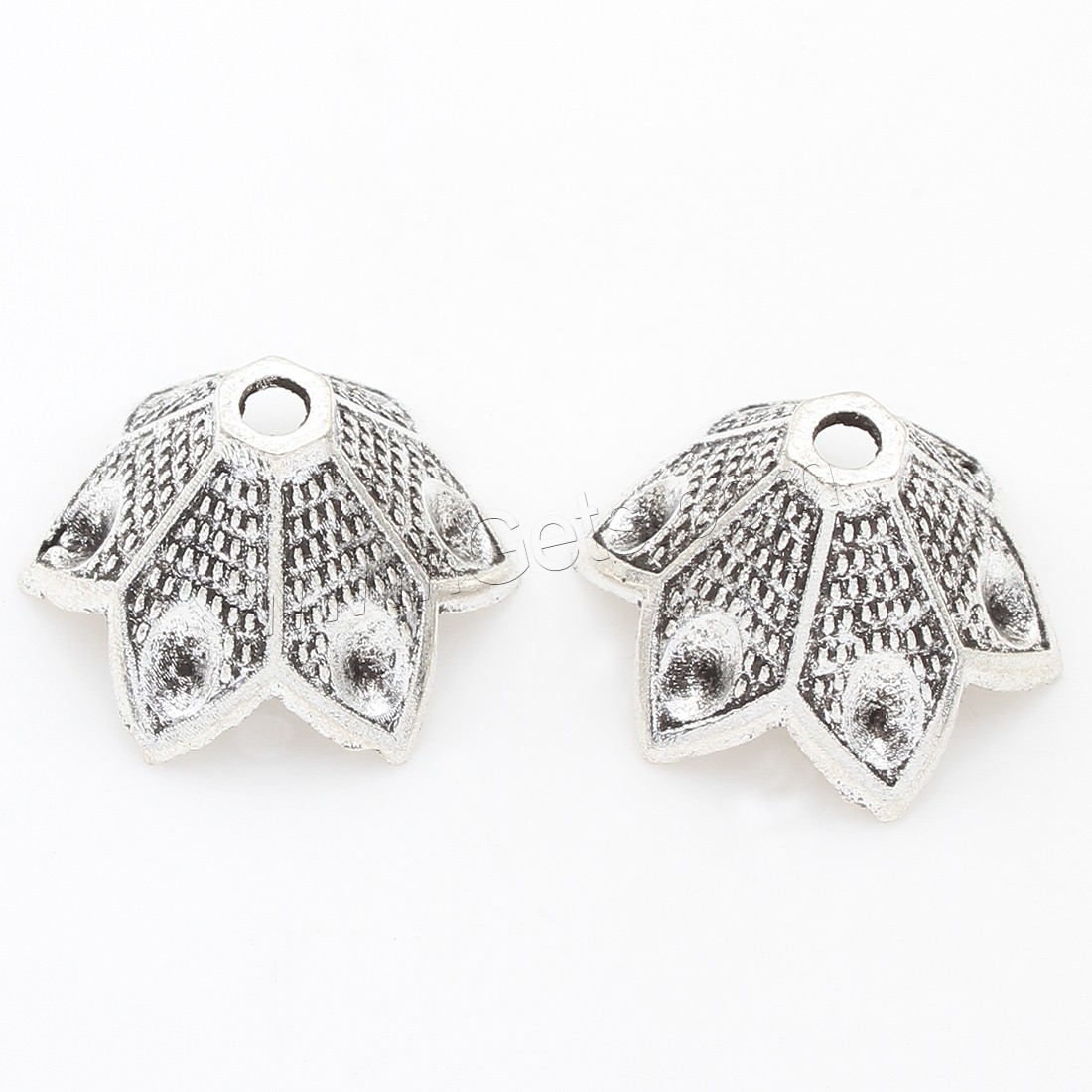 Zinc Alloy Bead Caps, Flower, plated, more colors for choice, 19*11mm, Approx 333PCs/Bag, Sold By Bag