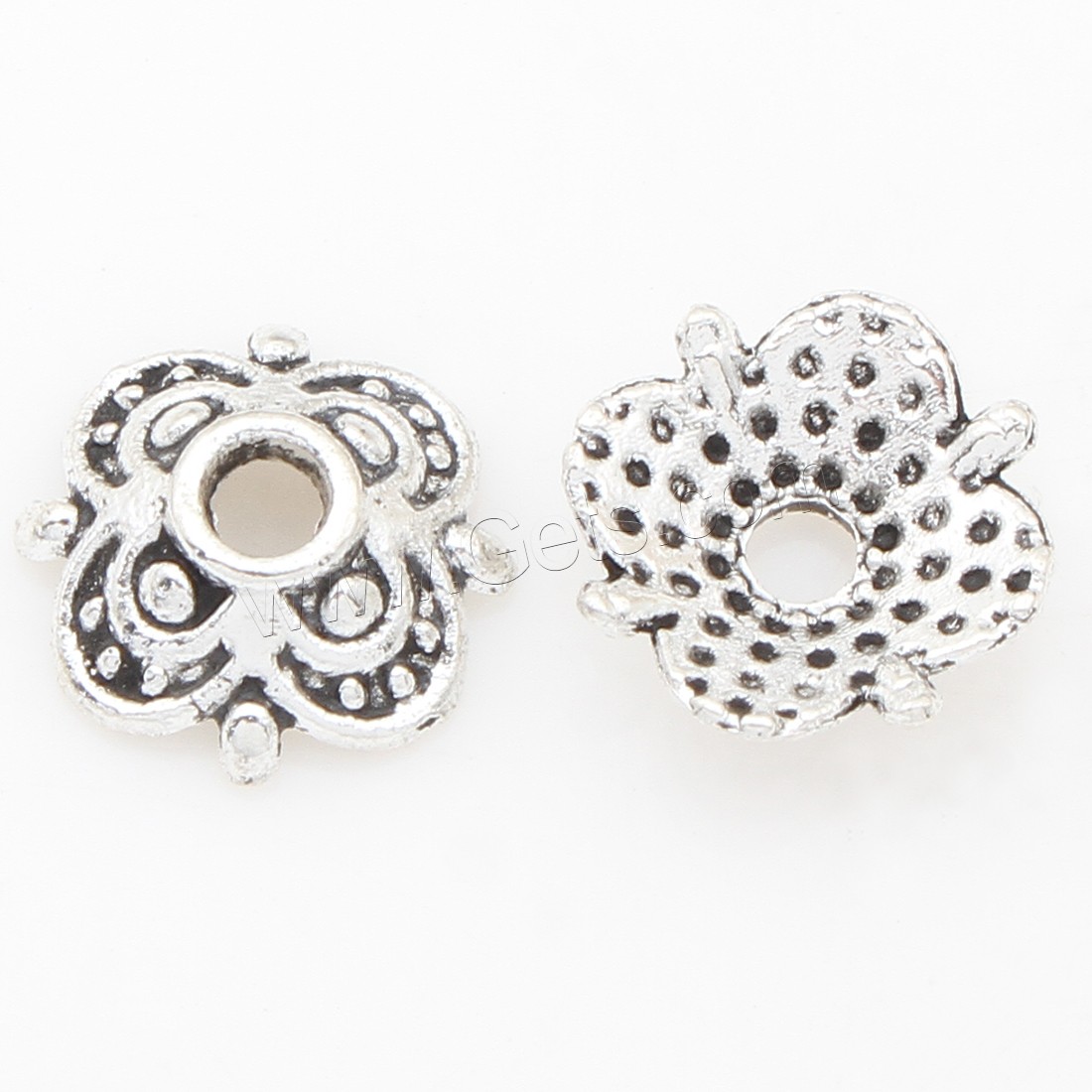 Zinc Alloy Bead Caps, Flower, plated, more colors for choice, 10*3mm, 1500PCs/Bag, Sold By Bag
