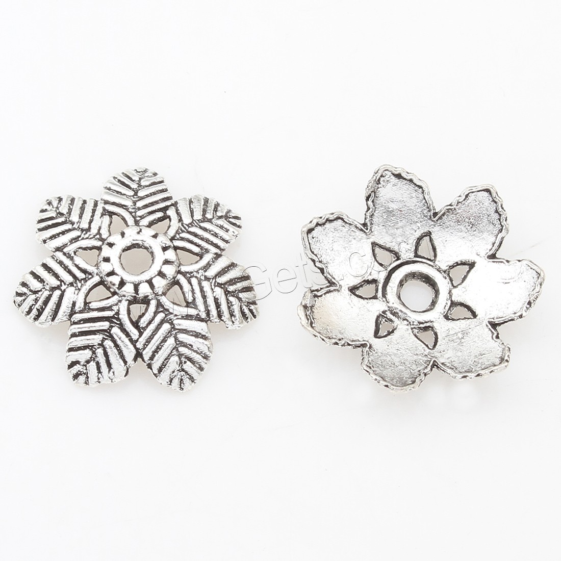 Zinc Alloy Bead Caps, Flower, plated, more colors for choice, 15*3mm, 500PCs/Bag, Sold By Bag