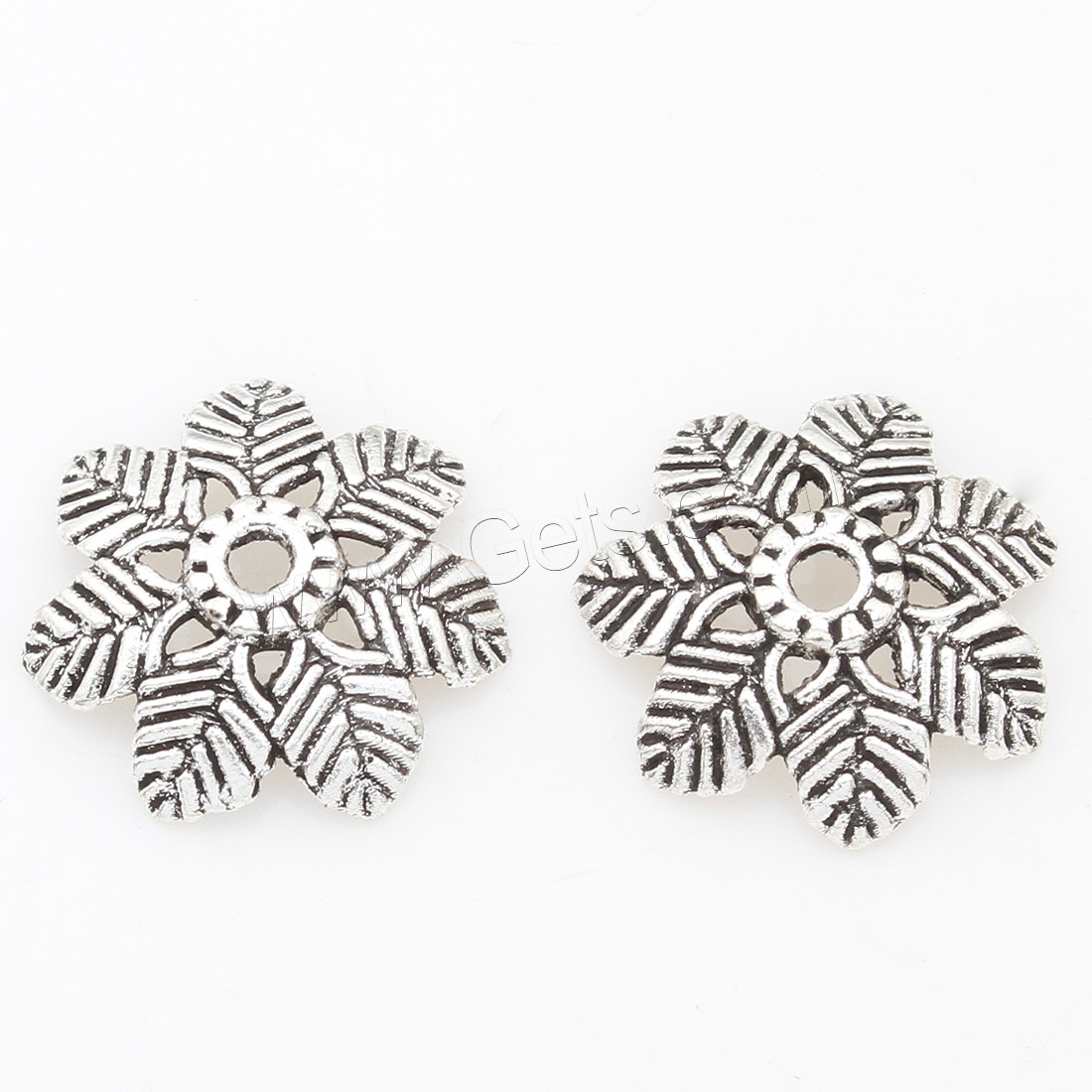Zinc Alloy Bead Caps, Flower, plated, more colors for choice, 15*3mm, 500PCs/Bag, Sold By Bag