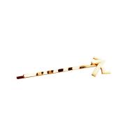 Hair Slide, Zinc Alloy, gold color plated & for woman, 15*60mm 