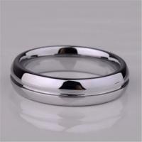 Stainless Steel Finger Ring, Donut, Unisex 6mm, 2mm, US Ring 