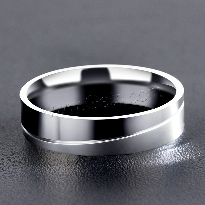 Partículas de acero anillo, Donut, diverso tamaño para la opción & para hombre, color original, 6mm, tamaño:7-12, Vendido por UD