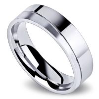 Titanium Steel Finger Ring, Donut & for man, original color, 6mm, US Ring 
