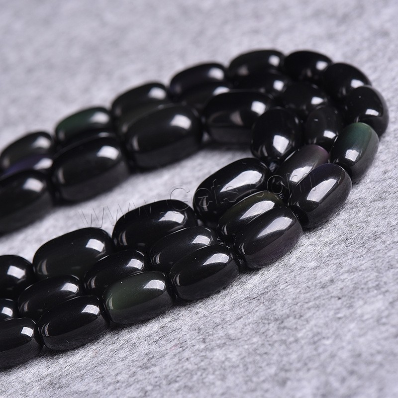 Black Obsidian Beads, polished, DIY & different size for choice, black, Length:Approx 15 Inch, Sold By Strand