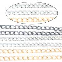 Iron Twist Oval Chain, plated nickel free, 8*600*2mm 