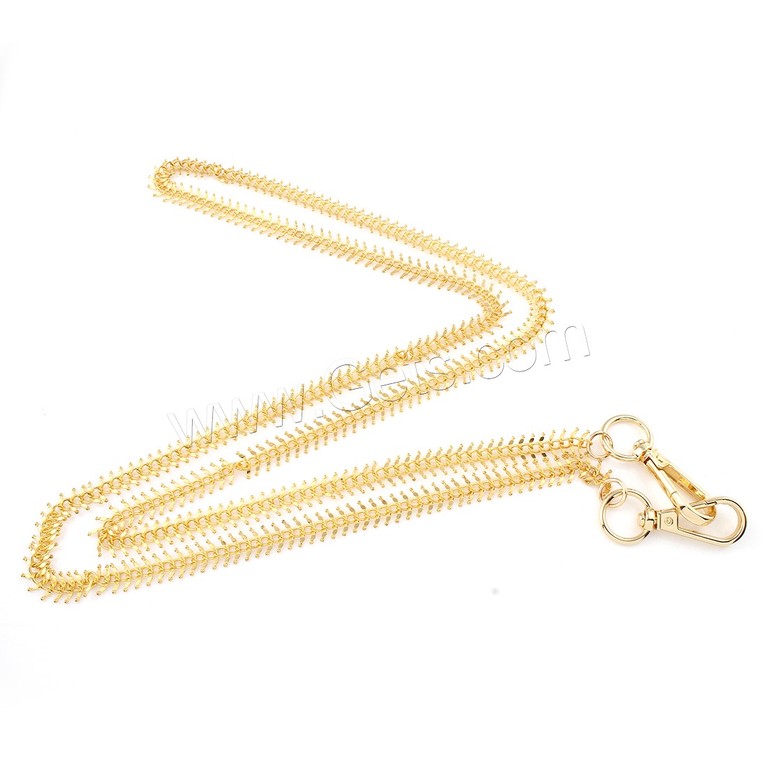 Eiserne Halskette Kette, Eisen, Fischgräte, plattiert, keine, frei von Nickel, 10*60*2mm, Länge:47.2 ZollInch, verkauft von Strang