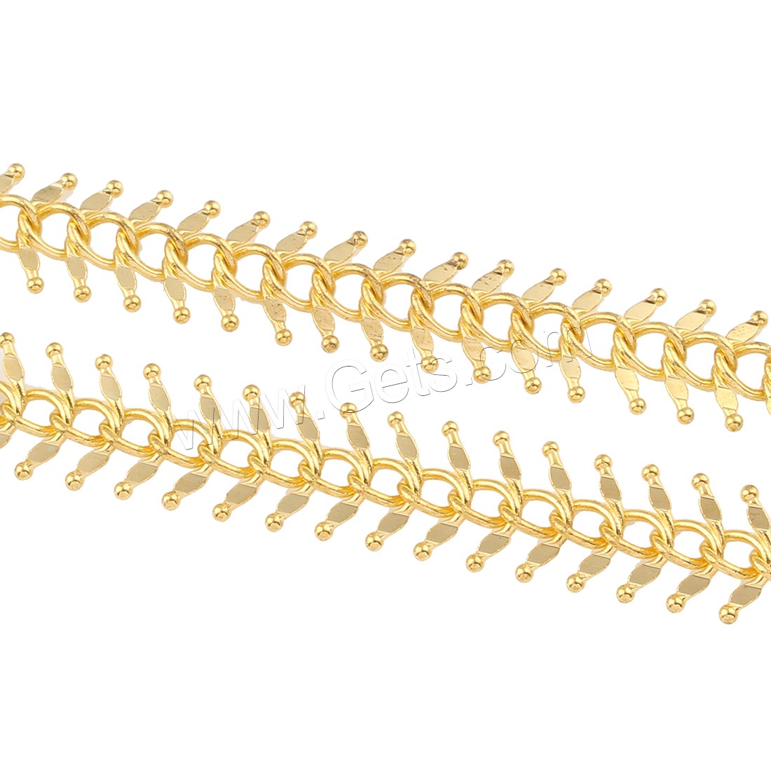 Collier chaîne en fer, Squelette de poisson, Placage, plus de couleurs à choisir, sans nickel, 10*60*2mm, Longueur:47.2 pouce, Vendu par brin