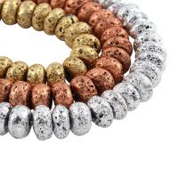 Natürliche Lava Perlen, verschiedene Größen vorhanden, keine, 6*10mm, verkauft von Strang