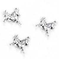 Zinc Alloy Animal Pendants, Horse, antique silver color plated Approx 2mm 