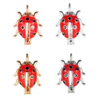 Zinc Alloy Animal Pendants, Insect, plated, enamel Approx 2mm 