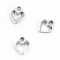 Zinc Alloy Heart Pendants, platinum color plated Approx 2mm 