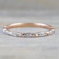 Anillo de dedo de aleación de Zinc, chapado, diverso tamaño para la opción & para mujer & con diamantes de imitación, color de rosa dorada, Vendido por UD