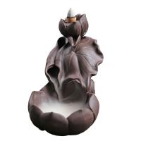 Incense Smoke Flow Backflow Holder Ceramic Incense Burner, Porcelain 