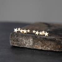 Zinc Alloy Stud Earring, Star, plated, for woman 