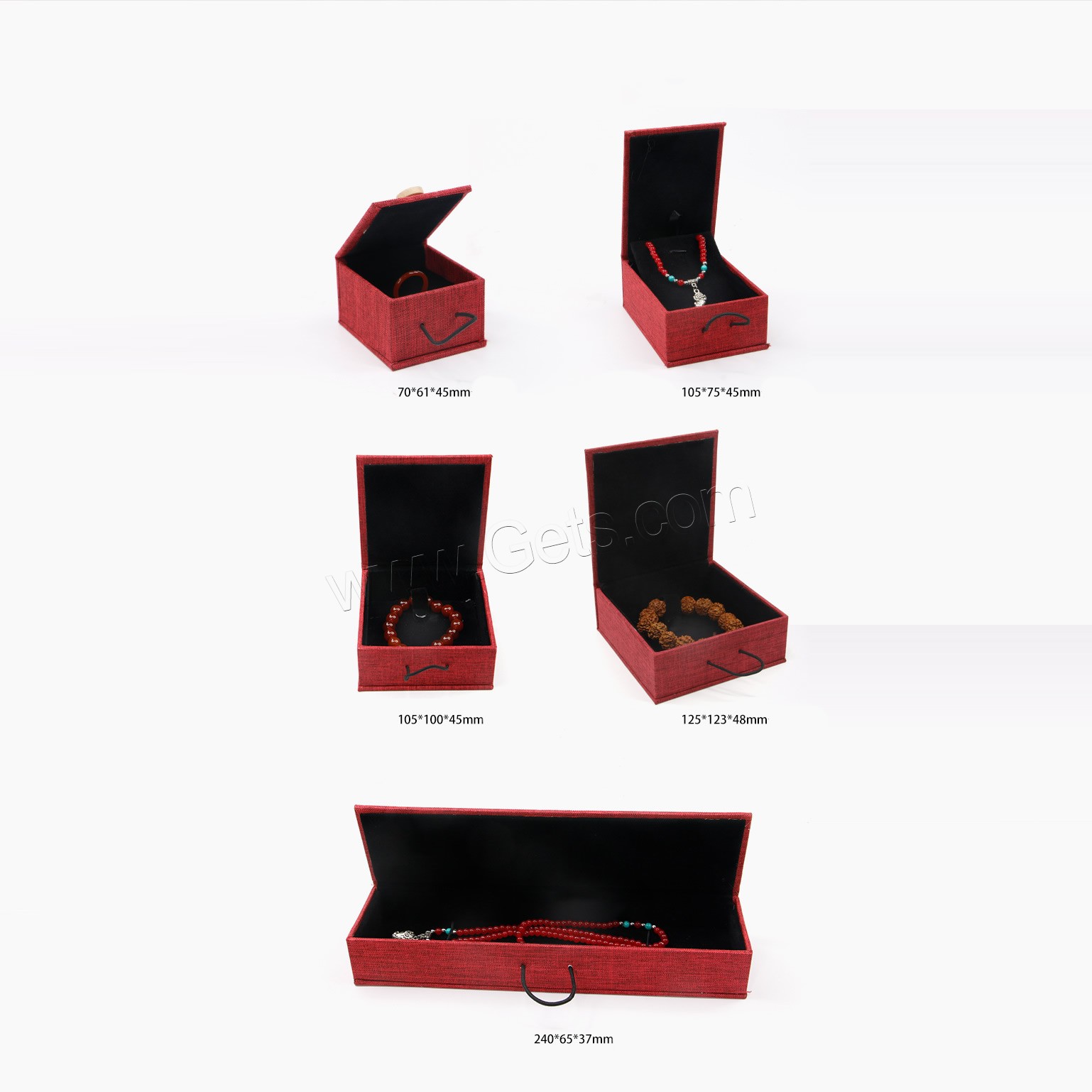 Leinen Schmuck Display Box, Strapazierfähig & verschiedene Stile für Wahl, keine, 10PCs/Menge, verkauft von Menge