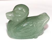 Gemstone Boxed Decoration Gemstone, Duck, Carved, mixed colors 