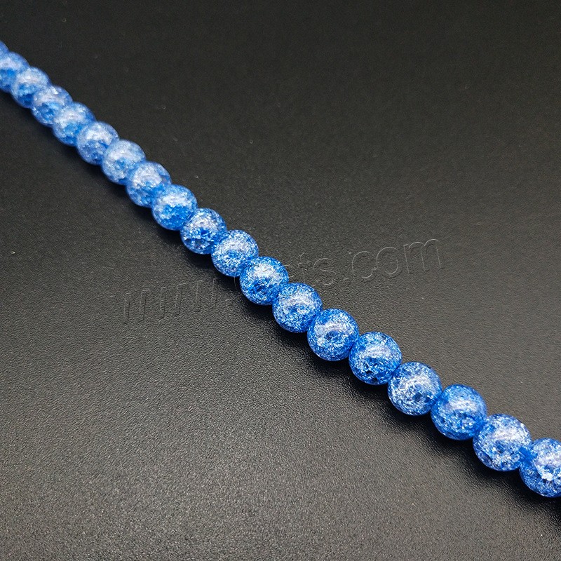 Crackle Quartz Beads, polished, different size for choice, more colors for choice, Hole:Approx 1mm, Sold By Strand