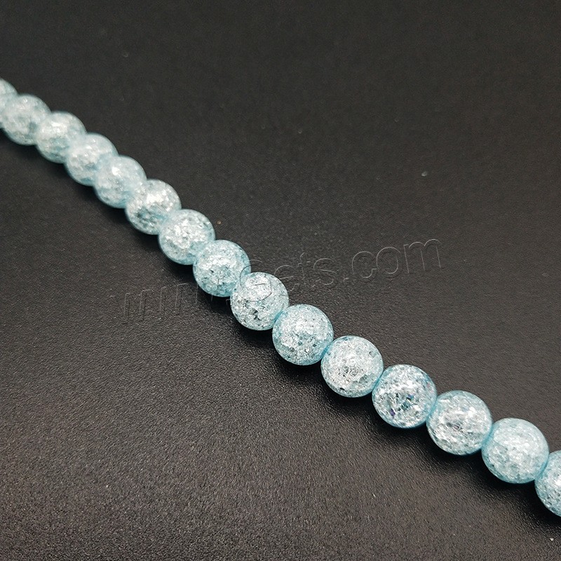 Knistern Quarz Perlen, poliert, verschiedene Größen vorhanden, keine, Bohrung:ca. 1mm, verkauft von Strang