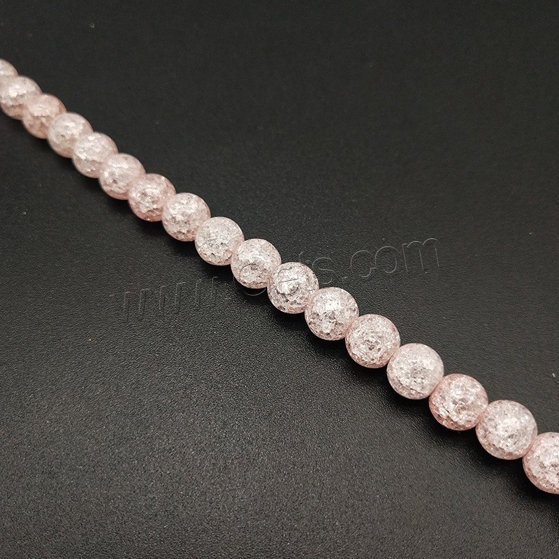 Knistern Quarz Perlen, poliert, verschiedene Größen vorhanden, keine, Bohrung:ca. 1mm, verkauft von Strang