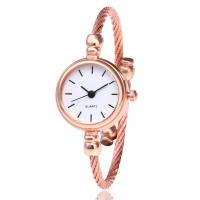Bangle Watch, Zinc Alloy, Chinese movement, rose gold color plated, for woman 30mm Approx 8.6 Inch 