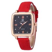 Unisex Wrist Watch, Zinc Alloy, with Glass, Chinese movement, rose gold color plated 37*8mm Approx 8.6 Inch 