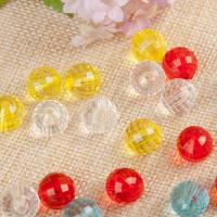 Transparent Acrylic Beads & faceted 6mm 