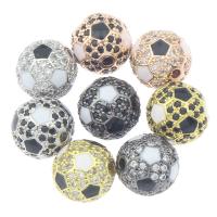 Rhinestone Brass Beads, metal, chapado, con diamantes de imitación, más colores para la opción, libre de níquel, plomo & cadmio, 10x10mm, agujero:aproximado 2mm, Vendido por UD