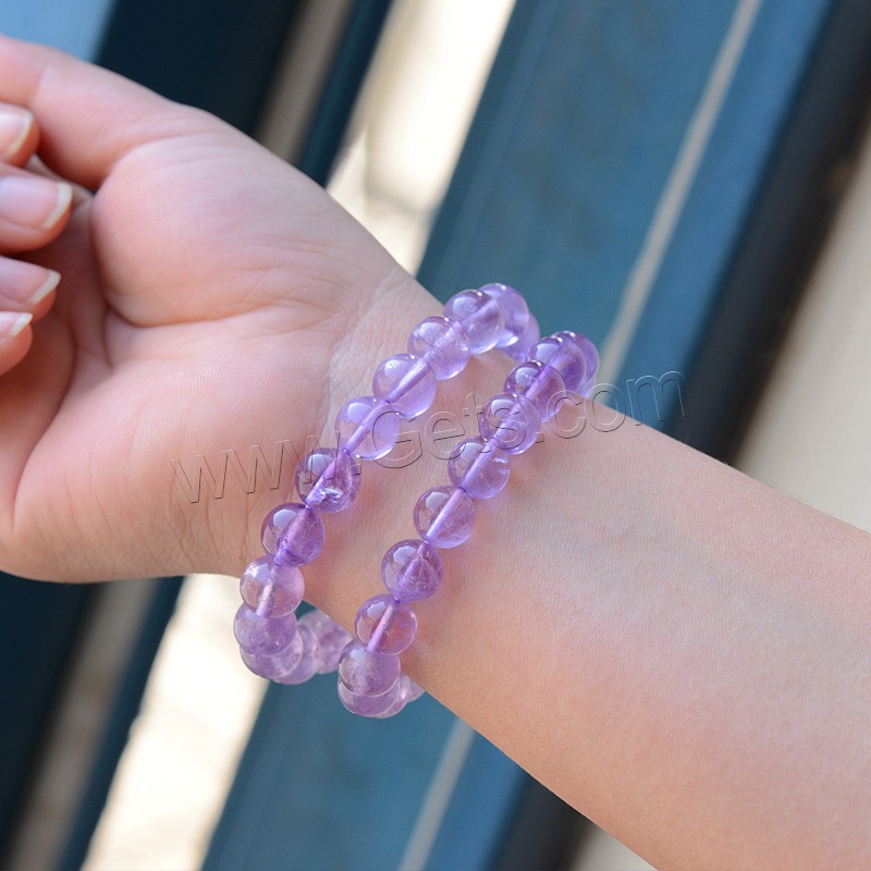 améthyste bracelet, Rond, normes différentes pour le choix & pour femme, violet, Vendu par brin