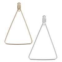 Brass Hoop Earring Components, Triangle Approx 1mm 