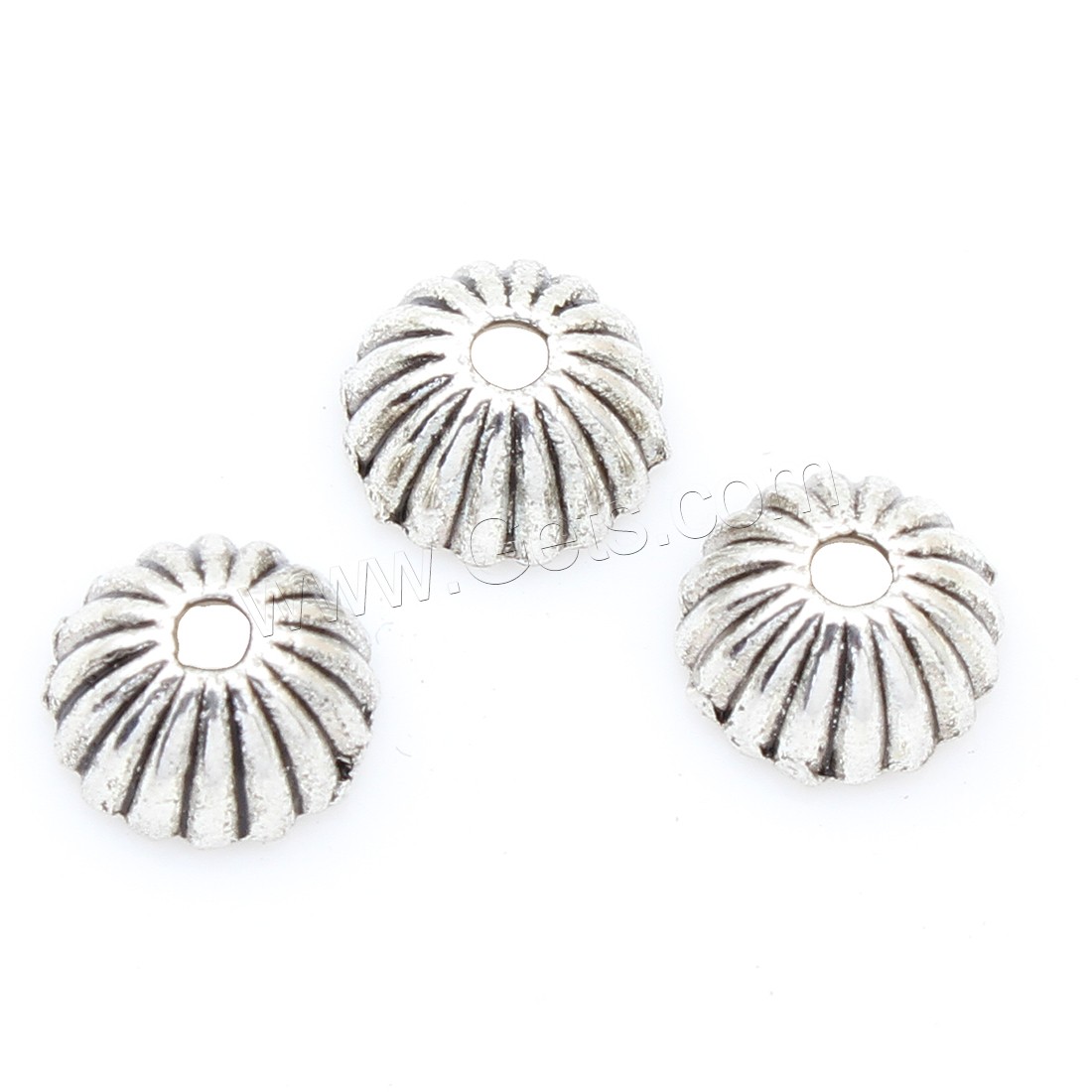 Zinc Alloy Bead Caps, Flower, antique silver color plated, nickel, lead & cadmium free, 8*4mm, Sold By Bag