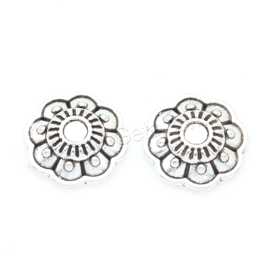 Zinc Alloy Bead Caps, Flower, plated, more colors for choice, 11*3mm, 1000PCs/Bag, Sold By Bag