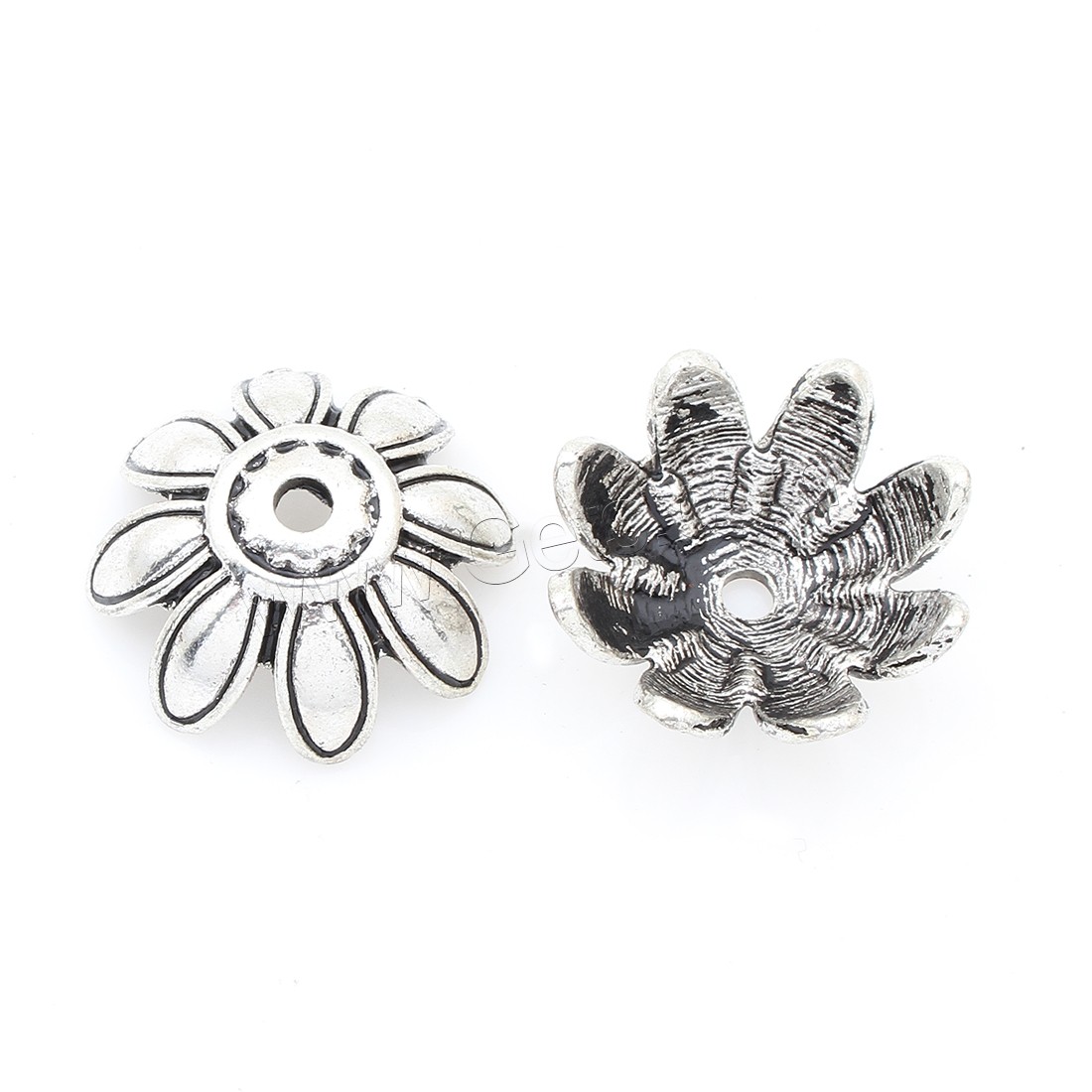 Zinc Alloy Bead Caps, Flower, plated, more colors for choice, 25*6mm, 100PCs/Bag, Sold By Bag