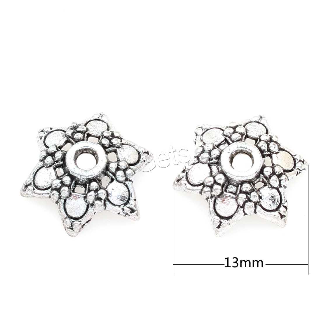 Zinc Alloy Bead Caps, Flower, plated, more colors for choice, 13*4mm, 750PCs/Bag, Sold By Bag