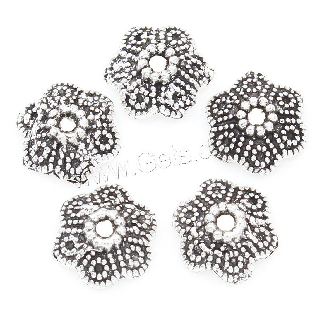 Zinc Alloy Bead Caps, Flower, antique silver color plated, nickel, lead & cadmium free, 11*4mm, 1000PCs/Bag, Sold By Bag