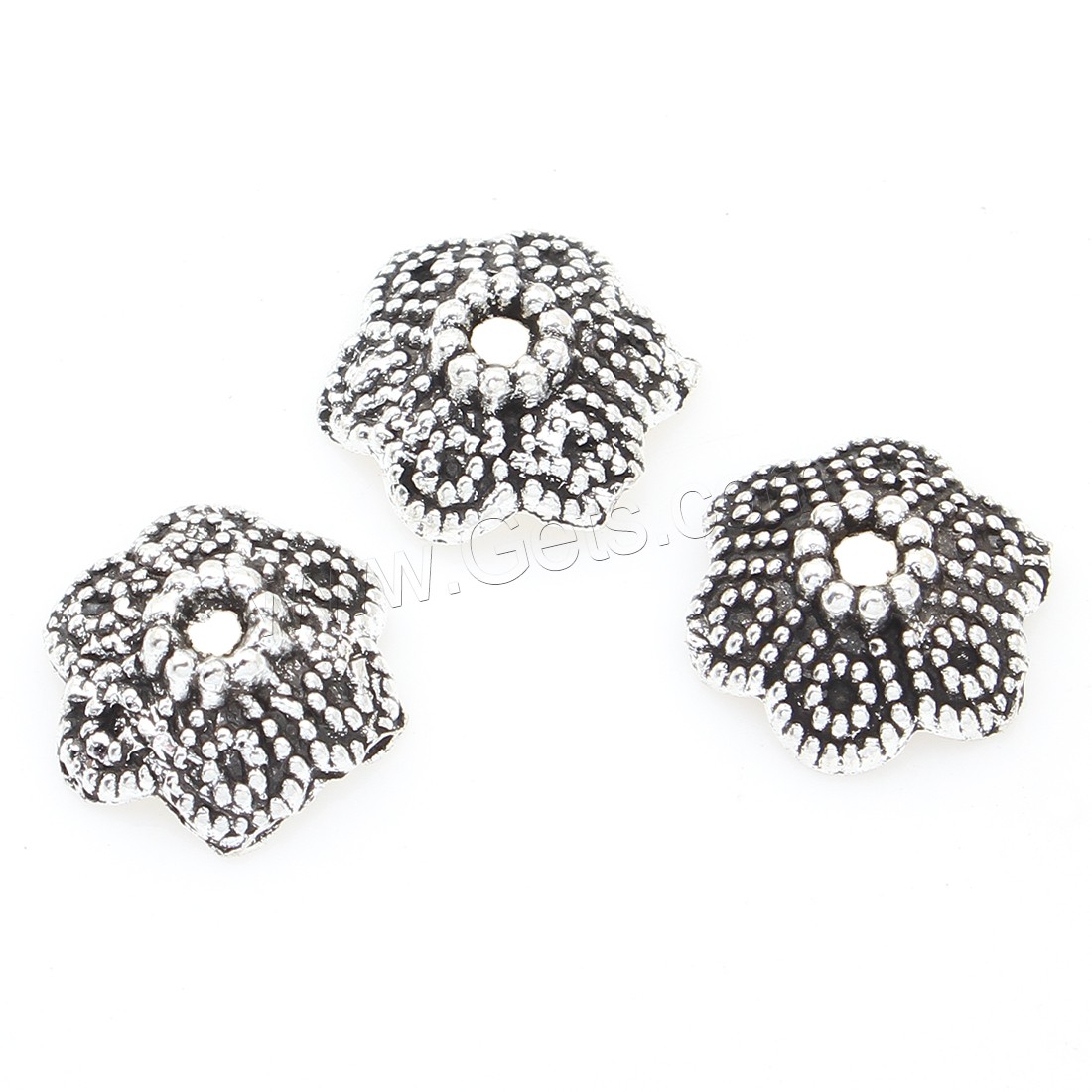 Zinc Alloy Bead Caps, Flower, antique silver color plated, nickel, lead & cadmium free, 11*4mm, 1000PCs/Bag, Sold By Bag