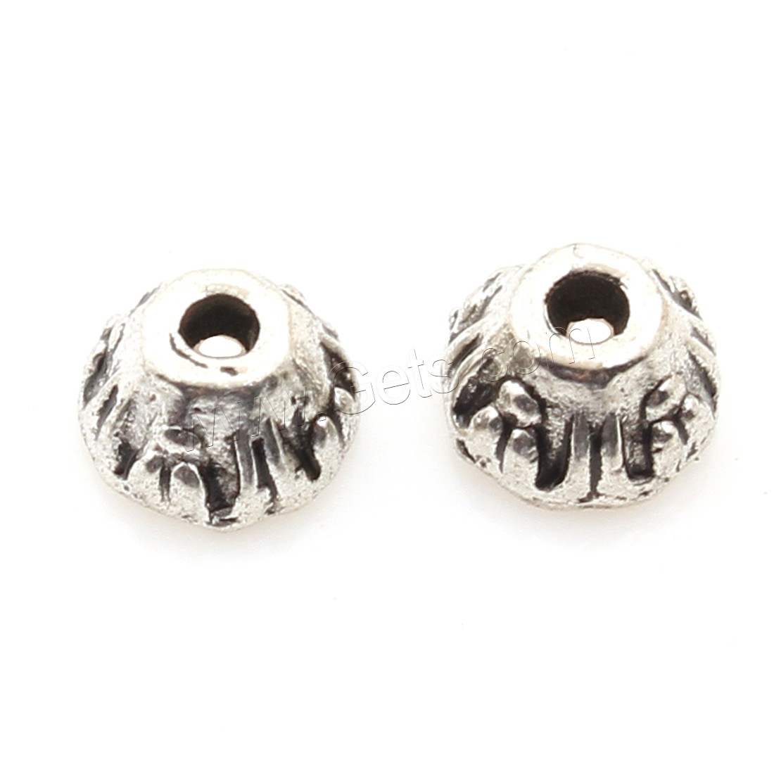Zinc Alloy Bead Caps, antique silver color plated, nickel, lead & cadmium free, 6*4mm, 1500PCs/Bag, Sold By Bag