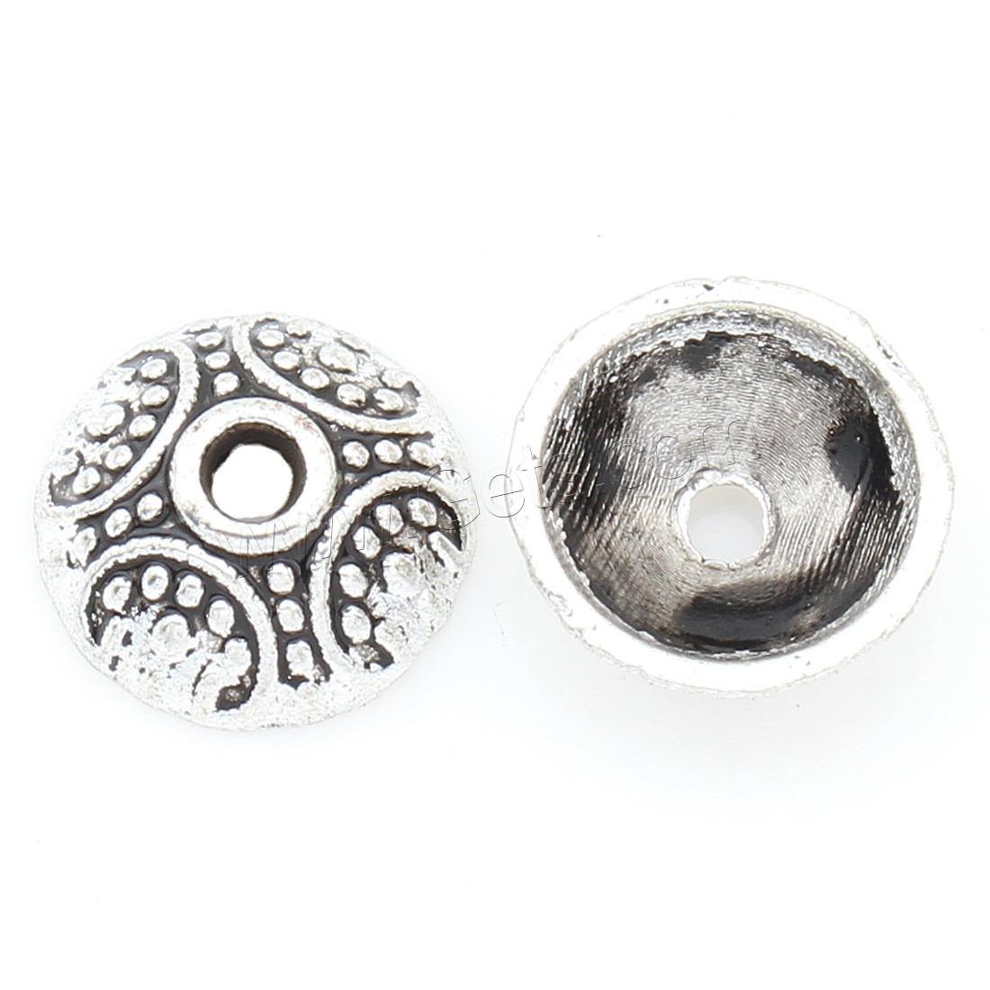 Zinc Alloy Bead Caps, antique silver color plated, nickel, lead & cadmium free, 10*4mm, 1000PCs/Bag, Sold By Bag