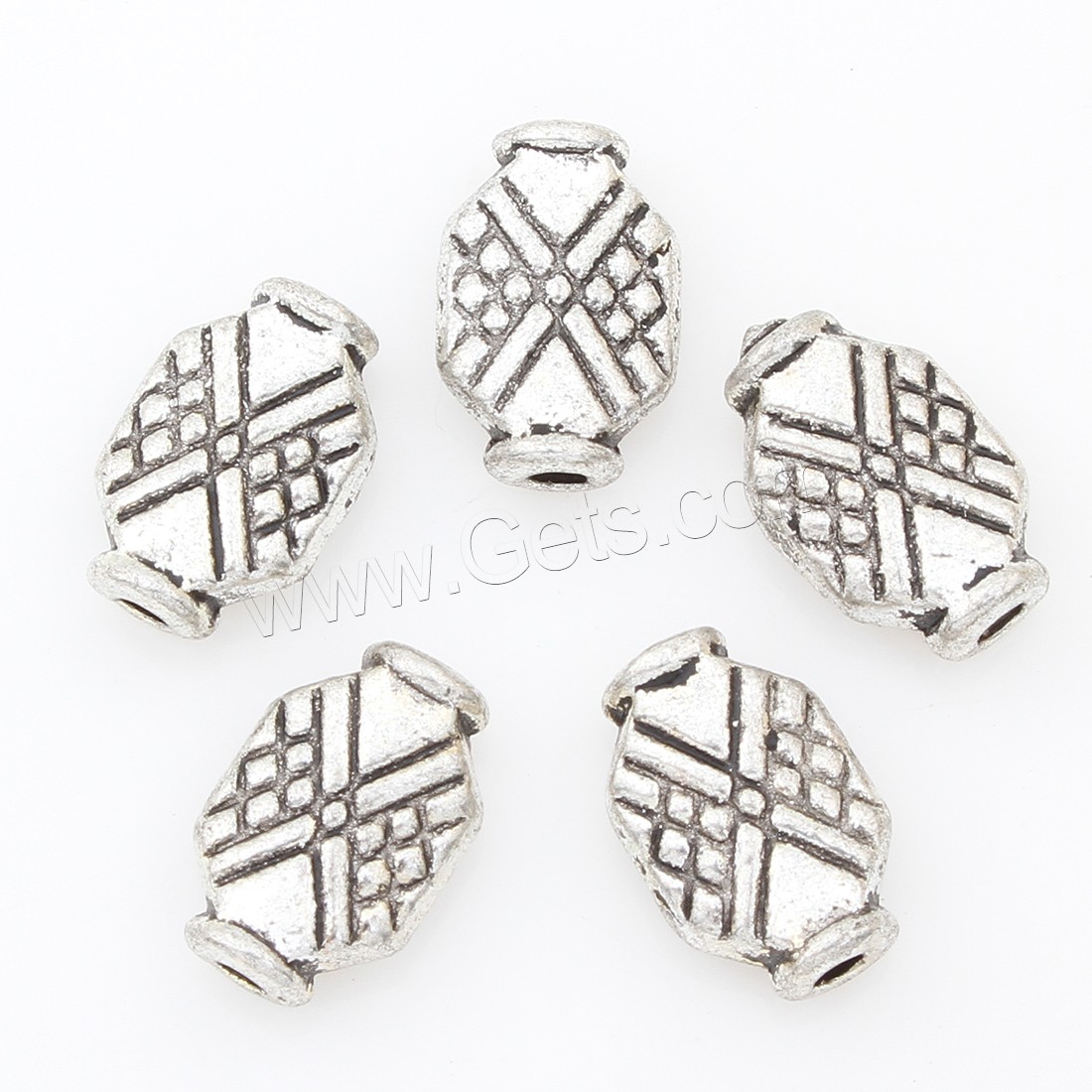 Zinc Alloy Jewelry Beads, antique silver color plated, nickel, lead & cadmium free, 11x7x4mm, Approx 500PCs/Bag, Sold By Bag