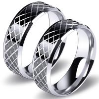 Titanium Steel Finger Ring, black ionic & for man, 7mm, US Ring 