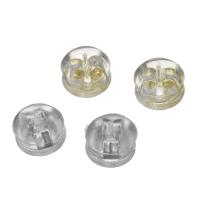 Silicone Ear Nut Component, with Brass Approx 1mm 