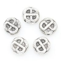 Zinc Alloy Jewelry Beads, antique silver color plated, nickel, lead & cadmium free, 10*4mm 